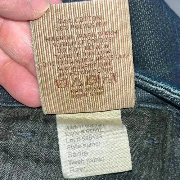 Raven denim Sadie flare raw wash jeans - Picture 10 of 11